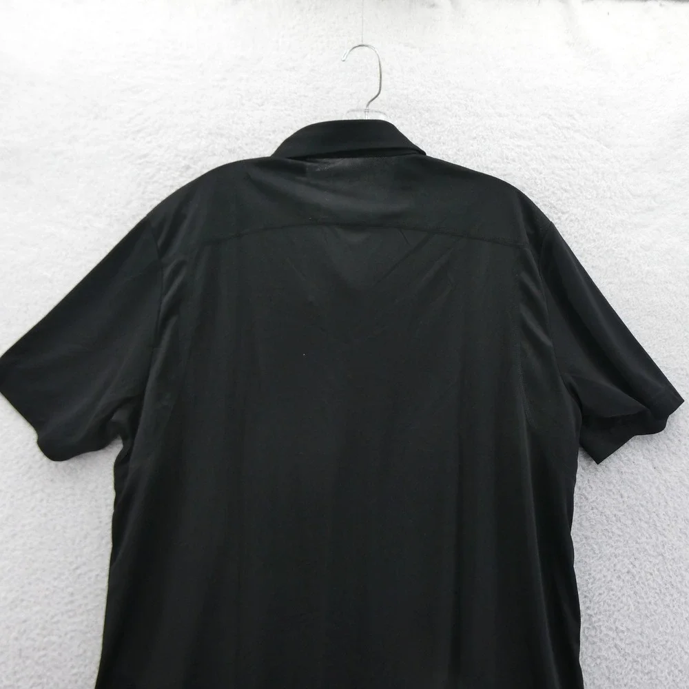 Adidas Shirt Mens Large‎ Ohio Bobcats NCAA Polo Black Aeroready Short Sleeve